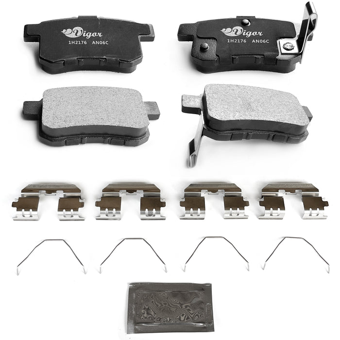 Vigor 1H 2176 Rear Ceramic Brake Pads 2009-2014 ACURA TSX OEM BC1451