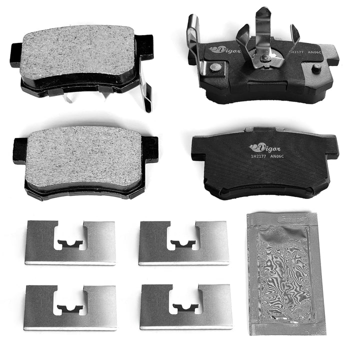 Vigor 1H 2177 Rear Ceramic Brake Pads Set for Acura RDX, Honda Accord OEM BC1086