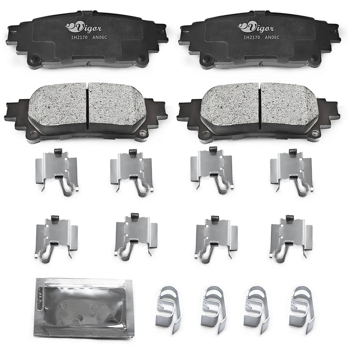 Vigor 1H 2170 Quiet Rear Ceramic Brake Pad Set for GS Turbo/GS200t/GS350 OEM BC1391