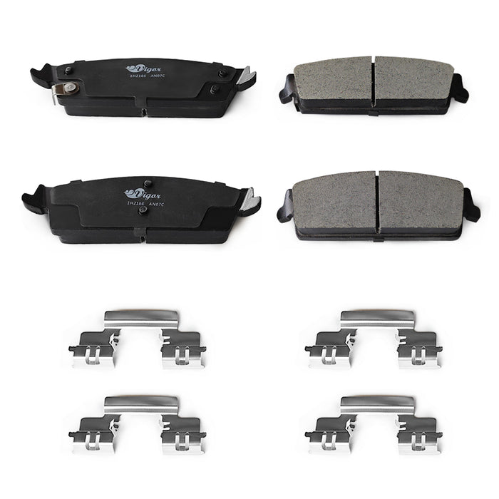 Vigor 1H 2166 Rear Ceramic Brake Pads Set for 2007-2014 Cadillac Escalade OEM 14D1194CHF1