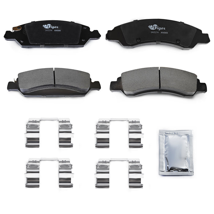 Vigor 1H 2174 Rear Ceramic Brake Pad Set for 2007-2014 Cadillac Escalade/XTS OEM BC1363