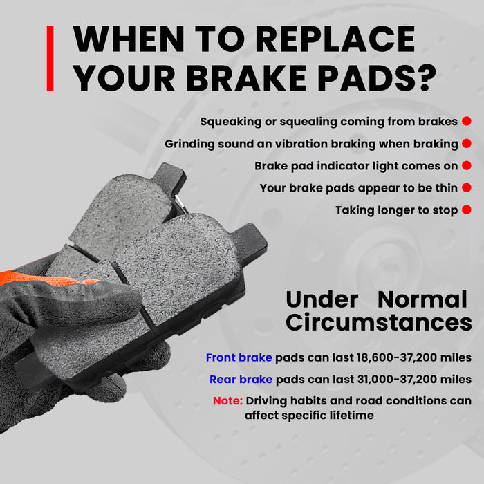 Vigor 1H 2169 Rear Ceramic Brake Pads Set for Infiniti,SUZUKI and Nissan OEM BC905