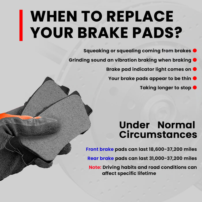 Vigor 1H 2172 Quiet Rear Ceramic Brake Pads Set for Avalon, Camry,Matrix OEM BC1212