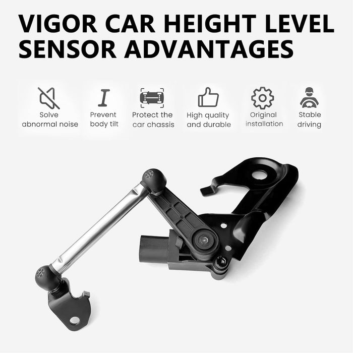 VIGOR Rear Left Height Level Sensor Compatible with Audi A6 A7 12-18, Q5 09-17, RS7 14-18, S6 13-18, S7 16-18 and SQ5 14-17 Car, OEM Replace# 8R0941309C, 8R0941309E