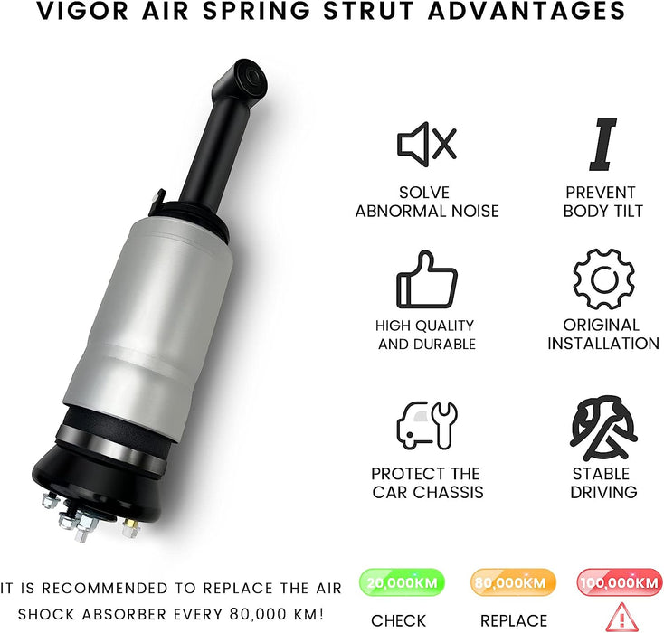 VIGOR Front Air Shock Absorber Compatible with Discovery 3 Discovery 4 and Range Rover Sport Car Air Suspension, OEM Number LR016416, RNB501580, RNB000856, RNB000858