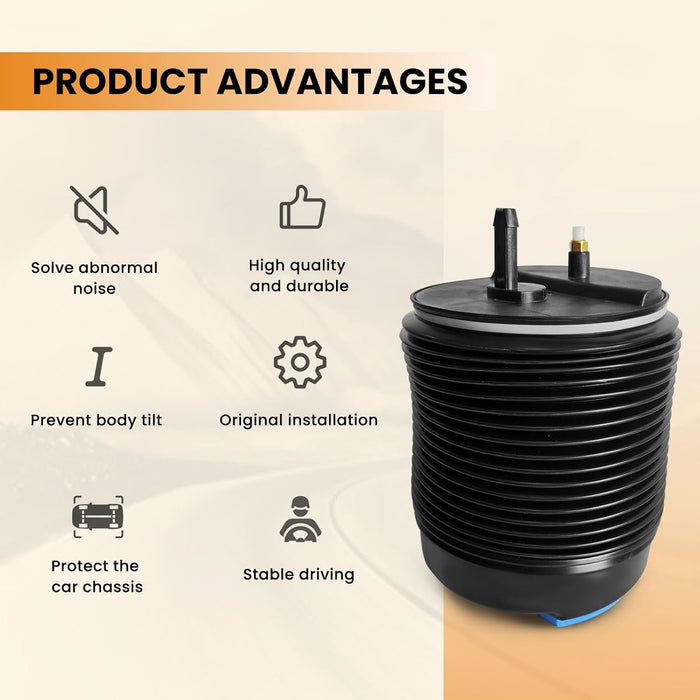 Rear Air Suspension Spring Bag Replacement for 2016–2022 Volvo XC90, V90 Cross Country & XC60, Air Ride Suspension, Replaces OEM 31476427, 31360717, 31451887