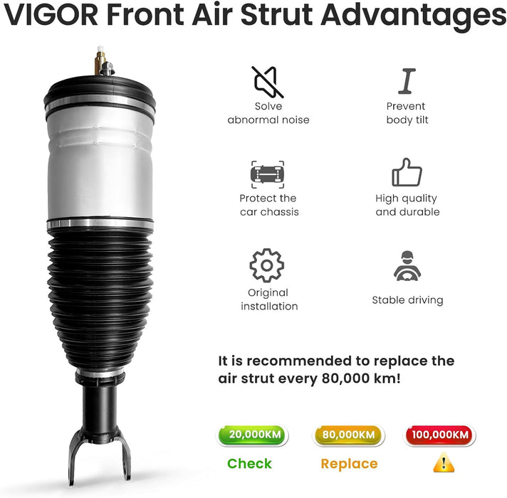 VIGOR Front Air Shocks Absorbers 2013-2018 Ram 1500, 2019-2020 Ram 1500 4877147AA, 4877147AB, 4877147AC