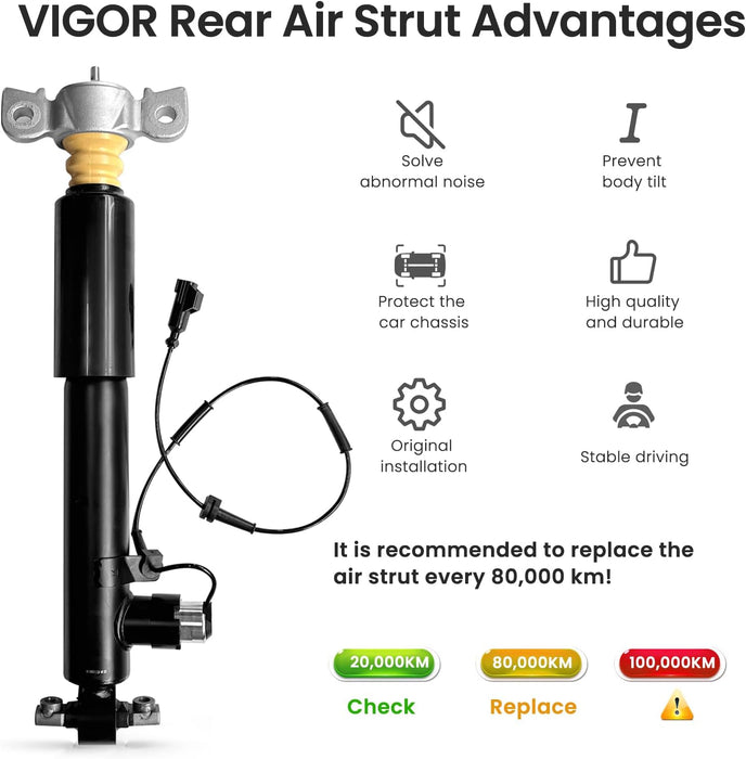 VIGOR Rear Air Shock Absorbers 2013-2020 Lincoln MKZ DG9Z18125B, EG9Z18125B, EG9Z18125C