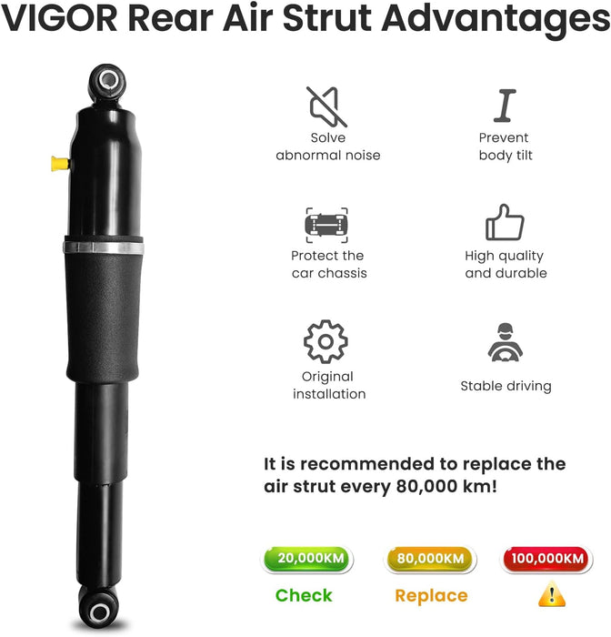 Rear Air Shock  2015-2016 Cadillac Escalade ESV, Chevy Suburban, Tahoe and GMC Yukon 19432783, 23276087