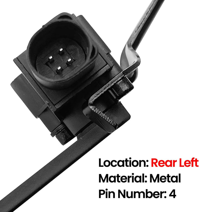 VIGOR Rear Left Height Level Sensor Compatible with Audi A6 A7 12-18, Q5 09-17, RS7 14-18, S6 13-18, S7 16-18 and SQ5 14-17 Car, OEM Replace# 8R0941309C, 8R0941309E