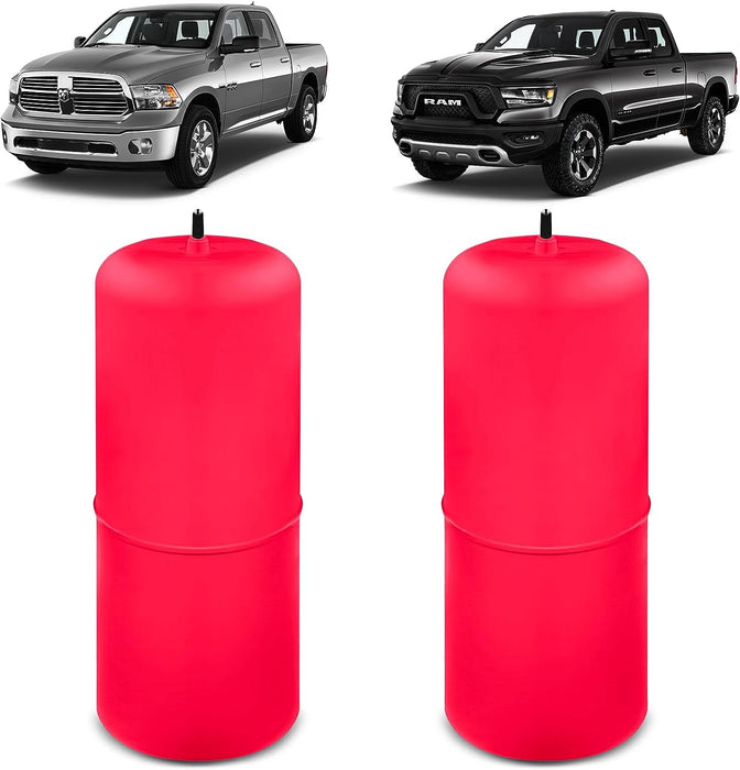 VIGOR Rear Air Springs Kit Compatible with 2009-2022 Ram 1500/1500 Classic Pickups, Up to 4,000 lbs of Load Leveling Capacity (Red)
