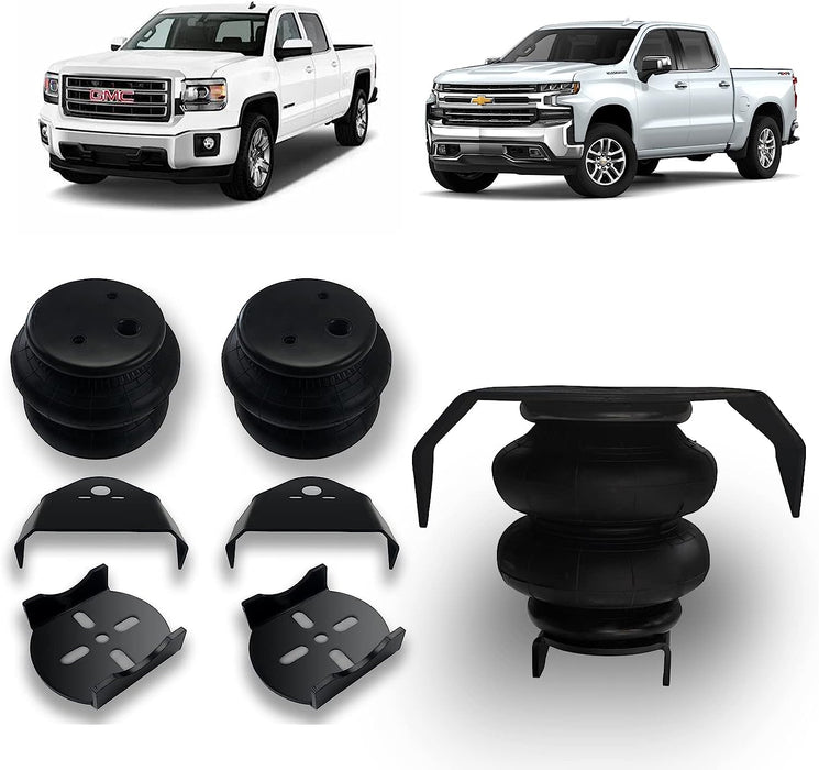VIGOR Air Spring Bags Suspension Kit with 2.75" Axle Tube Compatible with Ford F150 F250 GMC Sierra Chevy Ram 1500 2500 3500 etc Pickup Trucks
