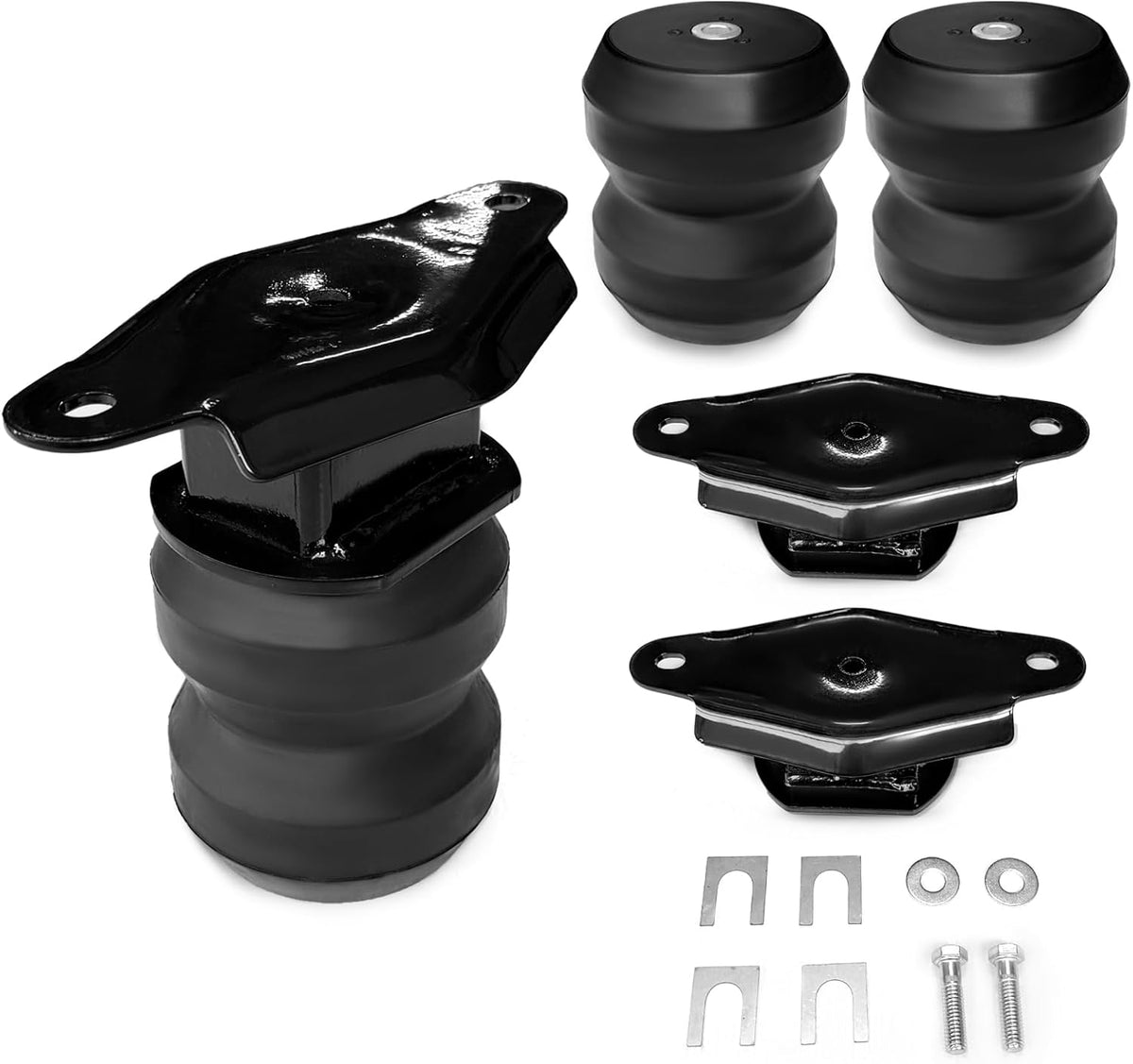 Rear Rubber Helper Springs | 2017-2025 Ford F250 Super Duty — Vigor Air ...