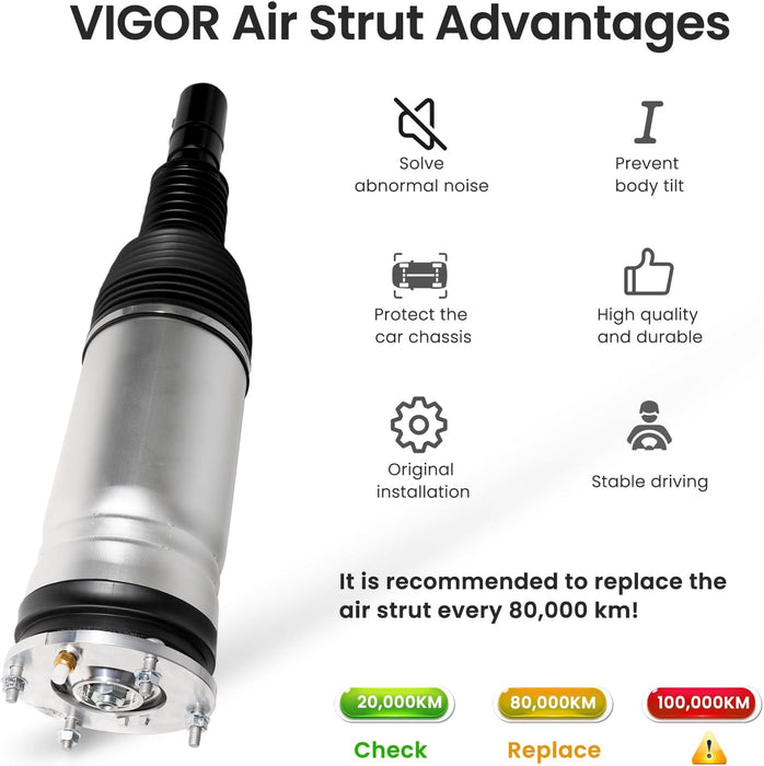 VIGOR Front Air Shock Absorber Compatible with 2012-2020 Range Rover Sprot L494 / L405 Car Air Strut, OEM Replace Number LR052776, LR038805