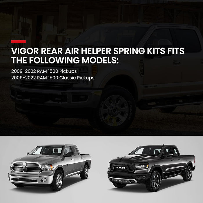 VigorLift 1000 Air Spring Suspension Kit - Compatible with 2009-2022 Ram 1500