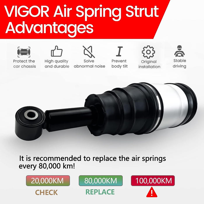 VIGOR Rear Air Shock Absorber, Compatible with Discovery 3, Discovery 4 and Range Rover Sport Car Air Suspension, OEM Number RPD501030, RPD501110