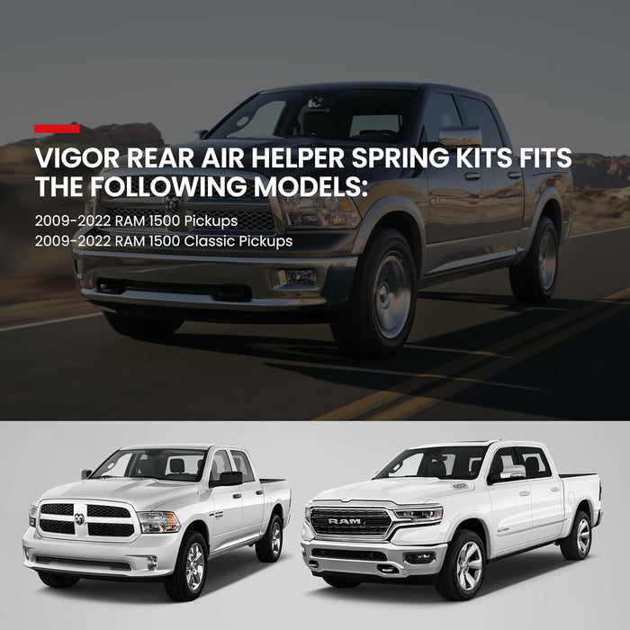 VigorLift 2000 Air Spring Suspension Kit - 60818HD  Rear 2009-2023 Ram 1500/1500 Classic Pickup