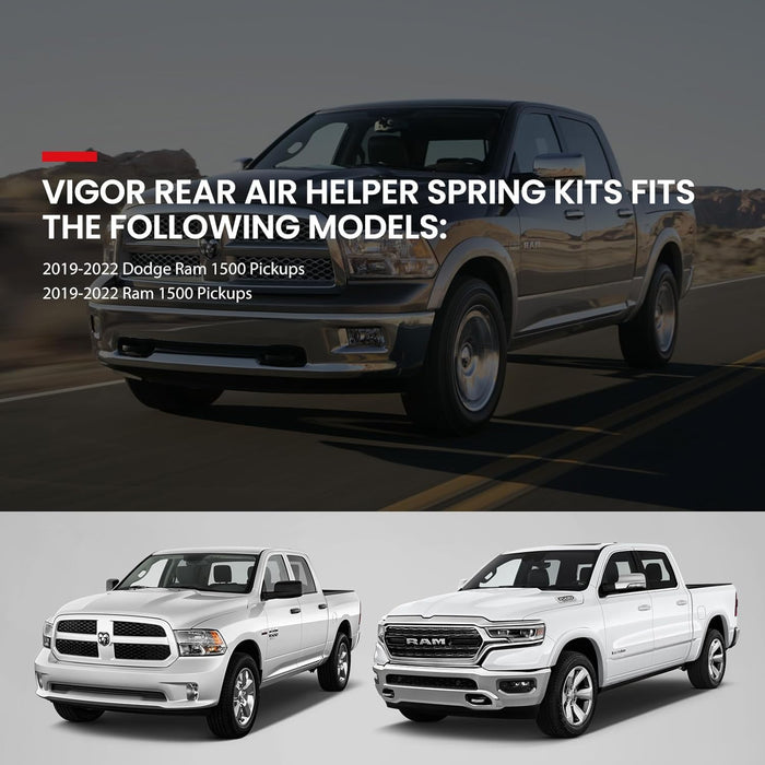 VigorLift 60828HD Rear Air Springs Kit - 60828HD 2019-2023 Dodge Ram 1500 and Ram 1500 Pickups