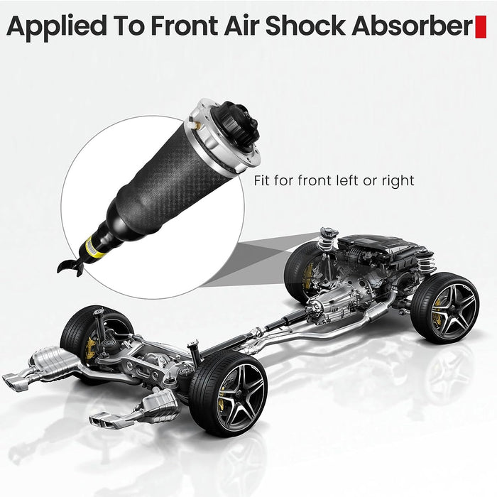 VIGOR Front Air Shock Absorber Compatible with 1998-2006 Audi A6 C5 4B Allroad Quattro Car Air Suspension Strut, OEM Number 4Z7413031A, 4Z7413031, 4Z7413032