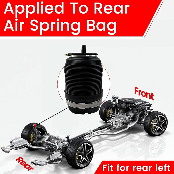 VIGOR Rear Left or Right Air Suspension Spring Bag Compatible with 2011-2016 Bentley Mulsanne Car, OEM Number 3Y5616001B, 3Y5616001F