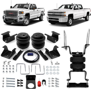 VIGOR Air Spring Bags Suspension Kit Compatible with 2011-2017 Chevy Silverado and GMC Sierra 2500HD/3500HD Pickup Rear Air Helper Spring Kit, Up to 5,000 lbs of Load Leveling Capacity