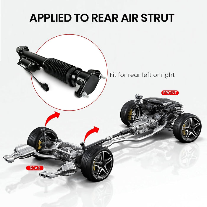 VIGOR Rear Air Suspension Shock Absorber Compatible with Benz W166 M-Class and GLE-Class with ADS Car Air Strut, OEM Replace Part Number 1663200130, 1663200830, 1663200430
