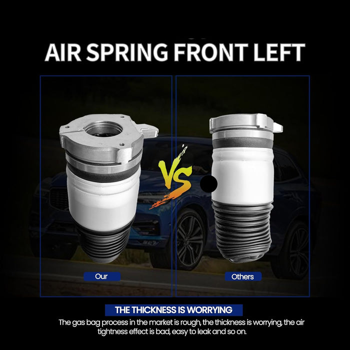 Front Air Suspension Spring Replacement for 2017–2023 Volvo XC60 II & 2014–2023 Volvo XC90 II, Air Ride Shock Spring Assembly, Replaces OEM 31658903, 31476850, 31451831