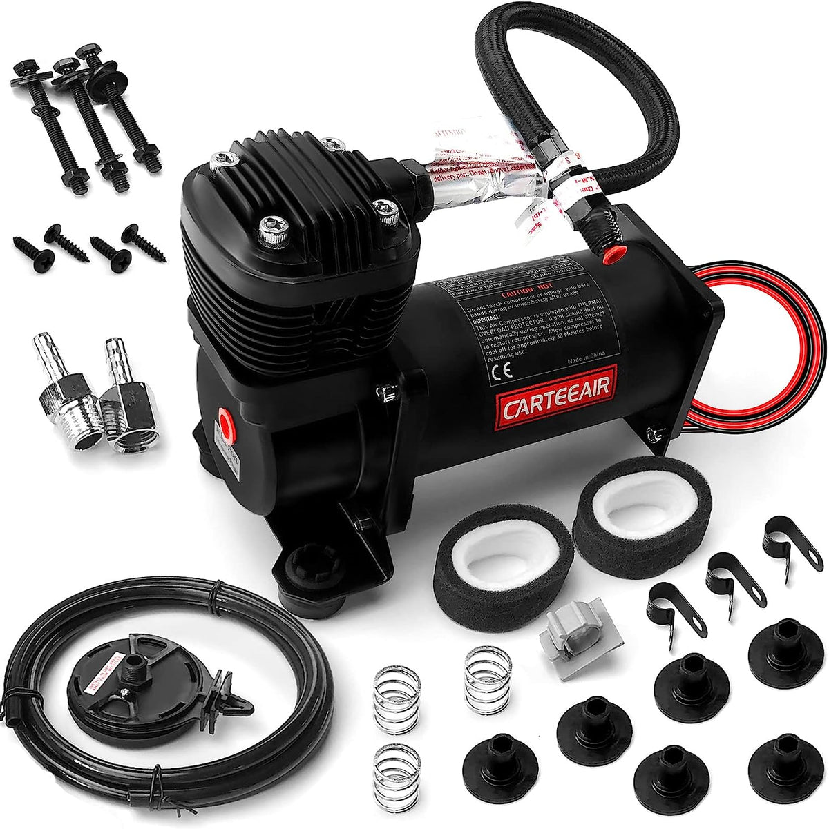 VIGOR Heavy Duty Onboard Air Suspension Compressor Pump 200 PSI for Tr