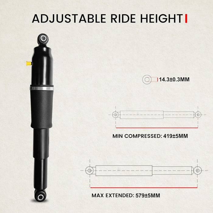 Rear Air Shock  2015-2016 Cadillac Escalade ESV, Chevy Suburban, Tahoe and GMC Yukon 19432783, 23276087