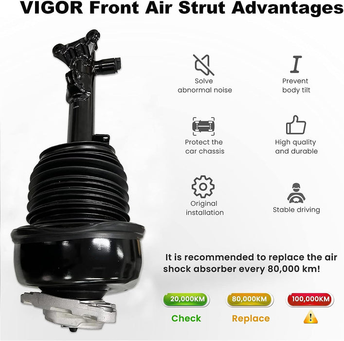 VIGOR Front Left or Right Air Shock Absorber Compatible with Benz E-Class CLS-Class 2WD W212 W218 E200 E300 E350 E400 E500 E550 E63 AMG Car Air Strut, OEM Number 2123203138