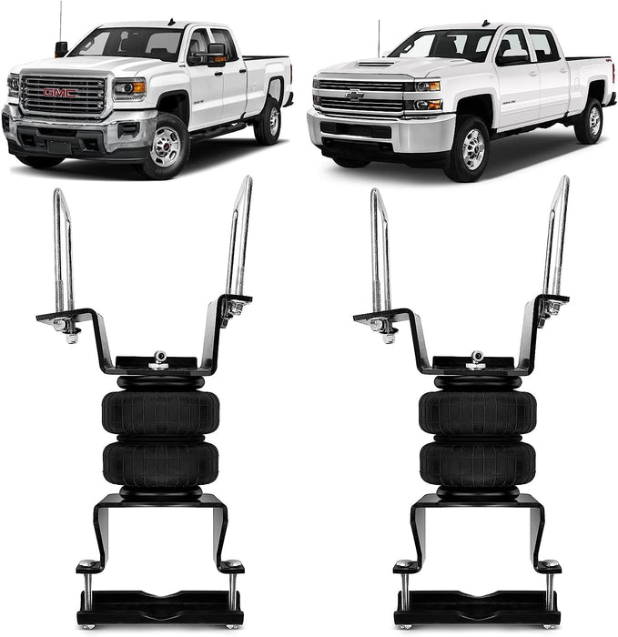 VIGOR Air Spring Bags Suspension Kit Compatible with 2011-2017 Chevy Silverado and GMC Sierra 2500HD/3500HD Pickup Rear Air Helper Spring Kit, Up to 5,000 lbs of Load Leveling Capacity